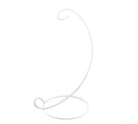 para soporte Metal L para Adornos 10x23cm Base Estable para(White) | en L clásico, hierro recubierto negro/, base redonda 10cm, para ideal navidad y bodas