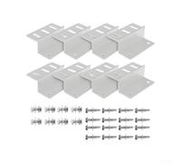 para soporte Montaje Panel Solar Aluminio Ligero para soporte(L 8 pcs, Silver)