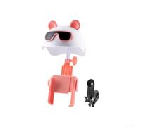 para soporte Móvil para moto con Parasol 360° para soporte | 360°, para vista horizontal/vertical, parasol integrado, para bloqueo para rápido, uso con una mano(Pink)