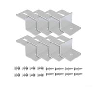 para soporte Panel Solar Aluminio Ligero Intemperie para soporte(S 8 pcs Silver)