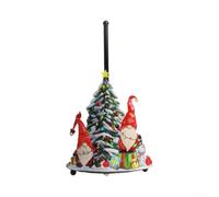 para soporte para papel Toalla Navidad Hierro 13in Decorativo | Base circular robusta, pies de goma antideslizantes, hierro , no se vuelca al tirar toalla(Santa Claus)