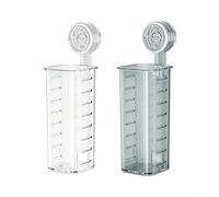 para soporte para plancha Pelo Pared Transparente Anti-caída | Material PET grueso, soporta 55lbs, para construcción robusta, para ideal champús geles, no se cae