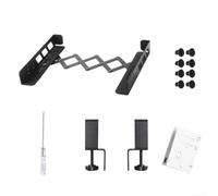 para soporte Portátil Bajo Escritorio para acero Sin Taladro | ahorra espacio, libera para superficie para mesa, ideal oficinas pequeñas, para acero , negro mate