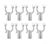 para soporte Ramas Árbol Metal 8 Pcs Ajustable para soporte | Forma Y ajustable, tubo 0.7 pulg máx, estacas para madera, instalación flexible, uso versátil