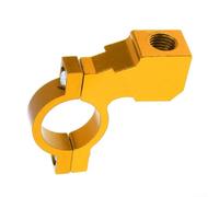 para soporte Retrovisor para moto 10mm Abrazadera Manillar Aluminio Ajustable para Motocicleta Scooter para atv 22mm(Yellow)