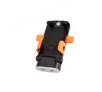 para soporte Teléfono Bici Integrado con para cargador para portátil | Faros LED potentes, visibilidad nocturna para máxima, sonora integrada, viaje seguro(Orange)