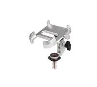 para soporte Teléfono Manillar Tornillo 6mm para soporte Teléfono | Aleación aluminio anodizado, 360°, instalación manillar, compatible MTB y carretera(Silver)