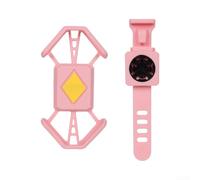 para soporte Teléfono para moto Silicona Elástica Anti-Vibración | Silicona elástica , cierre 4 esquinas, anti-vibración, 4.7-7.2 pulgadas, liberación 45°(pink)