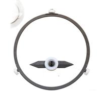 para soporte Triangular para plato Giratorio Microondas 178mm (G) | para ajuste 178mm, giro para suave, plástico térmico, instalación sin herramientas, color marrón
