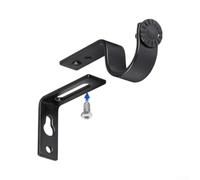 para soportes para techo Cortina Ajustables para Salón Dormitorio(12 pcs) | Metal , acabado liso, ajustable, para ideal interiores, color negro elegante