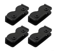 para soportes Plástico Negro 4 Unidades para Estructura para | Plástico , rectangular, instalación rápida, para ideal reparaciones, uso exterior