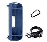 para Soundcore Motion Funda de Silicona Suave , Funda de Transporte de Viaje con Correa Ajustable para el Hombro y mosquetón, protección Completa, Funda de Piel de Goma (Azul)