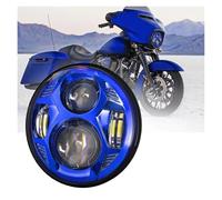 para Sportster para Dyna XL 883C 1200C para FXD para FX Faros Delanteros LED De 5,75 Pulgadas para Motocicletas Faros Delanteros LED De Haz Alto/bajo Faros Delanteras(Azul)