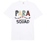 para Squad Educador Paraprofesional Educador Educación de Maestros Comfort Colors Adult Heavyweight T-Shirt