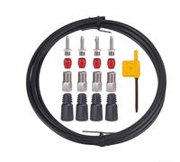 Para Sram For Stealth-a-majig Kit de herramientas de purga de freno compatible, aguja de precisión de acero inoxidable, juego completo con mangueras y adaptadores para servicio de freno hidráulico (E)