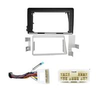 para SsangYong para Actyon para Kyron 2005-2011 2 DIN Radio DVD Fascia Marco Esmalte Tablero Cable Arnes Conector Adaptador Marco de Radio(Cable de Marco A)