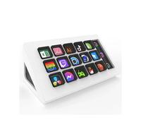Para StreamDeck Visual Keyboard Botón LCD 15 Teclas Controlador de Creación de Contenido en Vivo Botón Personalizado para Windows/IOS (Blanca)