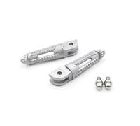 Para Street Triple 765RS 765 R RS 765R 2020 2021 2022 2023 2024 2025 Reposapiés Delanteros De Motocicleta Pedal Estriberas(Plata)
