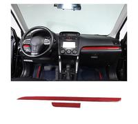 Para Subaru Para Forester 2013 2014 2015 2016 2017 2018 LHD Car Center Console Copilot Storage Box Sticker Interior Trim 2 piezas Coche Interior Accesorios(Style C)