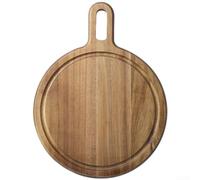 para superficie Lisa Tabla Cortar Carne sin Astillas para superficie(L) | para madera acacia natural, para superficie antideslizante, para ideal carnes y quesos, 33x25cm, acabado liso