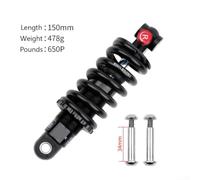 para suspensión Bicicleta Montaña 165mm Absorción Golpes para | Aleación aluminio para premium, muelle para acero, ajuste , absorbe vibraciones, para senderos técnicos(650lB 150mm)