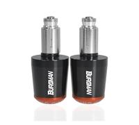 Para Suzuki AN200 AN250 AN400 AN650 Burgman AN 125 250 400 650 Accesorios De Motocicleta Manillar Empuñaduras Extremos De Barra Tapa(Black-Orange)