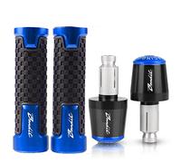 Para Suzuki Bandido GSF1200 96-06 GSF1250 07-15 GSF250,Empuñaduras De Manillar Motocicleta, Tapa Antideslizante, Tapón Extremos Piezas(Azul)