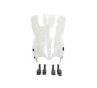 para Suzuki Boulevard M109R Limited Turismo Deflector De Viento Moto | Claridad óptica a prueba de roturas,Negro/claro/gris oscuro/astilla,Montaje de horquilla/perno