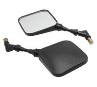 Para Suzuki DR 650 350 200 250 Para DRZ400 Motocicleta Retrovisores Espejos Espejo Lateral Izquierdo/Derecho Retroceso Aleta retrovisor plegable moto