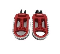 Para Suzuki DR200S 2015-2020. Reposapiés giratorios y pedales anchos delanteros para motocicleta.(For red)