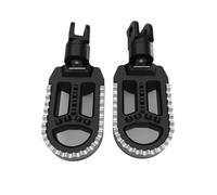 Para Suzuki DR200S 2015-2020. Reposapiés giratorios y pedales anchos delanteros para motocicleta.(For black)