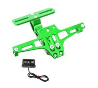 Para Suzuki DRZ400E/S/SM GS 500 SV 650 GSXR 1000 DR200S/SE/Z250 TL1000R SV1000/S DL1000 Soporte De Soporte Para Matrícula Trasera Ajustable Para Motocicleta(Verde)