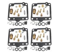 para Suzuki GS750L 1980-1981 Piezas De Repuesto del Sistema Combustible Kit Reparación Carburador Motocicleta Junta Asiento Aguja Flotante Carburador Repuesto Moto(4 Sets B)