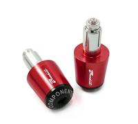 Para Suzuki GSF 250 600 600S 650 650S 650N 1200 1250 Bandit Motocicleta 7/8 "CNC Manillar Extremos Tapa Tapones Accesorios Piezas(Rojo)