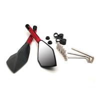 Para Suzuki GSF600 Bandit BURGMAN 400 GS1000 GS500E Espejos Retrovisores Convexos Para Motocicleta 2 Unids/par(Rojo)