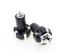 para Suzuki GSR 600 GSR750 SV650 SV400 para Bandit 650 1250s para V-Strom 650 1050 CNC Motocicleta Tapa De Extremo De Manillar Extremos puños Manillar(Plata)