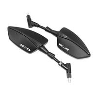 Para Suzuki GSR400 GSR600 GSR750 GSR 600 400 750 Espejo retrovisor universal para moto CNC Espejo retrovisor lateral (Color: Black)