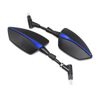 Para Suzuki GSR400 GSR600 GSR750 GSR 600 400 750 Espejo retrovisor universal para moto CNC Espejo retrovisor lateral (Color: No Logo Blue)