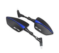 Para SUZUKI GSR400 GSR600 GSR750 GSR 600 400 750 Espejo retrovisor universal para moto CNC Espejo retrovisor lateral (Color: Azul)