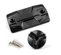 Para SUZUKI GSR750 GSR400 GSR600 Tapa De Llenado De Aceite De Motor Para Motocicleta Tapa Del Depósito De Líquido De Freno Delantero YTdhfDGJ(2 piezas Negro)
