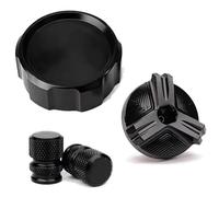 Para Suzuki GSX-R 600 750 1000 Tapa Protectora Del Depósito De Líquido De Freno Delantero CNC Para Motocicleta RESPUNEKBAH(3pcs-Black)