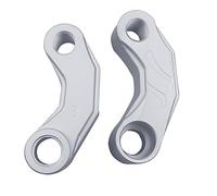 Para SUZUKI GSX-S750 GSX-S1000 SV400 SV650 SV 650 DL650 V-strom Espejos Retrovisores De Motocicleta Extensión Elevador Adaptador De Extensión(Plata)