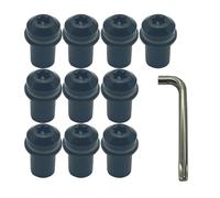 Para Suzuki GSXR GSX-R 600 750 1000 K1 K2 K3 K4 K5 K6 K7 K8 K9 M5 Tuercas De Sujeción De 5mm Tornillos De Montaje For Parabrisas Kit de pernos(Negro)