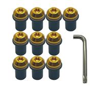 Para Suzuki GSXR GSX-R 600 750 1000 K1 K2 K3 K4 K5 K6 K7 K8 K9 M5 Tuercas De Sujeción De 5mm Tornillos De Montaje For Parabrisas Kit de pernos(Oro)