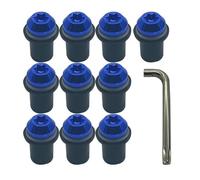 Para Suzuki GSXR GSX-R 600 750 1000 K1 K2 K3 K4 K5 K6 K7 K8 K9 M5 Tuercas De Sujeción De 5mm Tornillos De Montaje For Parabrisas Kit de pernos(AZUL)