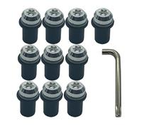 Para Suzuki GSXR GSX-R 600 750 1000 K1 K2 K3 K4 K5 K6 K7 K8 K9 M5 Tuercas De Sujeción De 5mm Tornillos De Montaje For Parabrisas Kit de pernos(Plata)