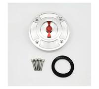 Para Suzuki GSXR750 GSXR1000 GSXR1300 Para Hayabusa TL1000S TL1000R GS500 GSXR600 Cubierta Tapa Tanque Combustible Motocicleta Tapa tanque combustible motocicleta(rojo plata)