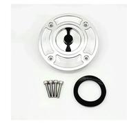 Para Suzuki GSXR750 GSXR1000 GSXR1300 Para Hayabusa TL1000S TL1000R GS500 GSXR600 Cubierta Tapa Tanque Combustible Motocicleta Tapa tanque combustible motocicleta(Negro plata)