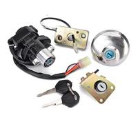 Para Suzuki GZ125 (1998-2003) y GZ250 (1999-2011): Tapón gasolina interruptor encendido llave bloqueo asiento Barril Encendido Moto