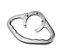 para Suzuki Mango del Depósito De Gasolina Moto para Pasajeros Traseros Agarraderas Manillas Reposabrazos Manija del Asiento de la Motocicleta(Plata)